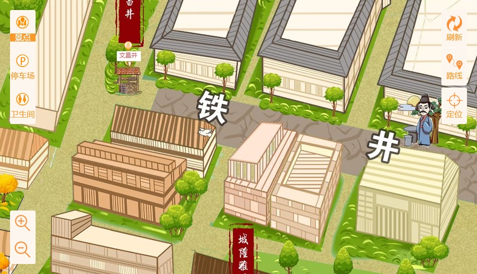 佛罗镇智慧景区：手绘地图与语音导览的完美融合